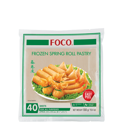 Frozen Spring Roll Pastry 8.5 SQ In