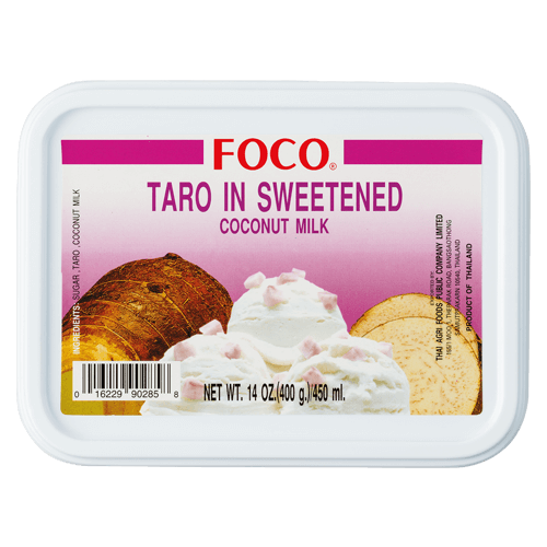 Frozen Taro in Sweetened Coconut Milk