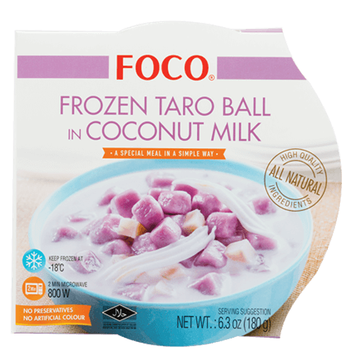 Frozen Taro Ball in Coconut Milk